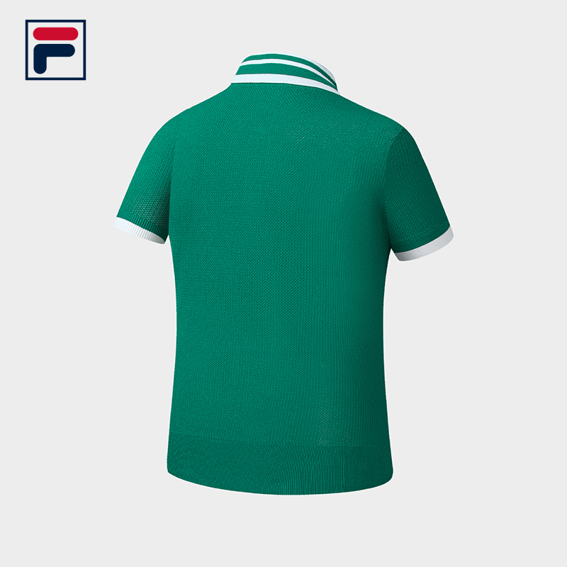 FILA CORE Women's TENNIS Premium Knit Top in Green