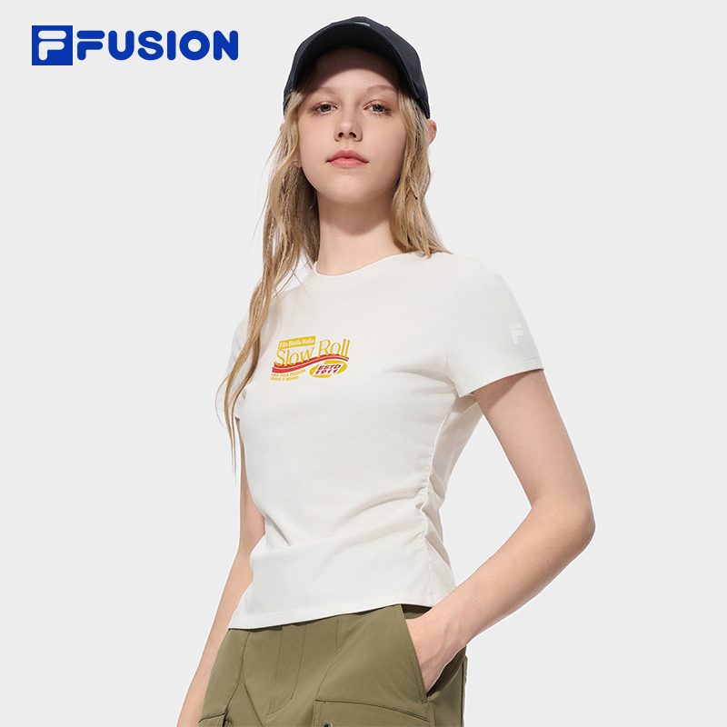 FILA FUSION Women WORKWEAR Knit Short Sleeve Tee