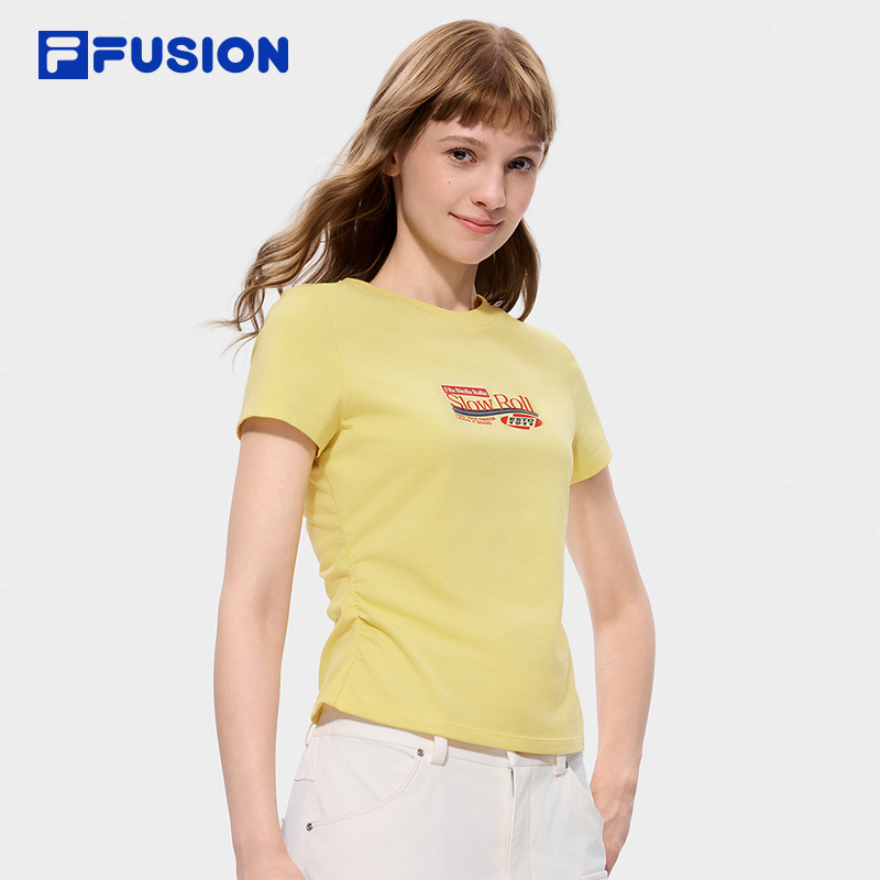 FILA FUSION Women WORKWEAR Knit Short Sleeve Tee