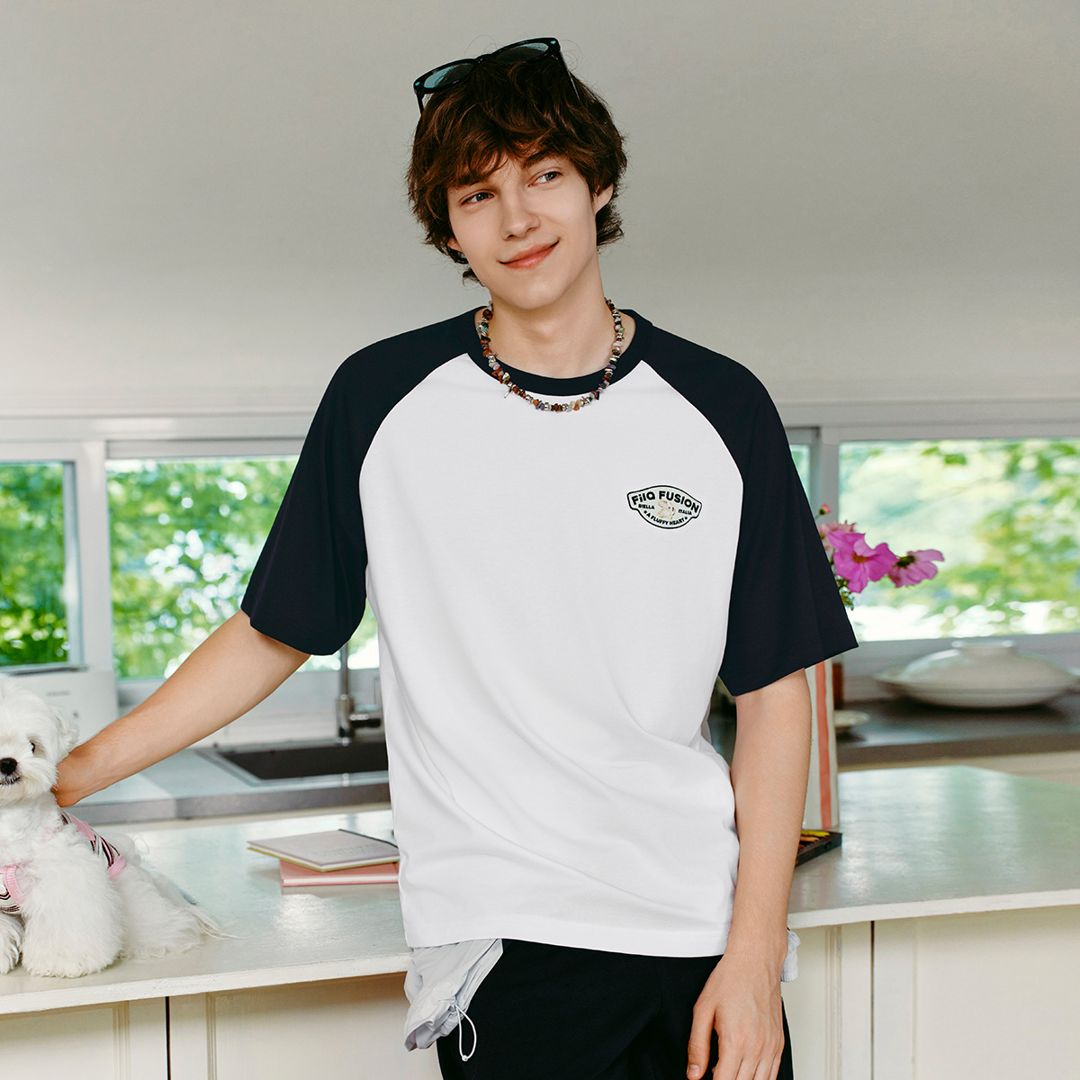 FILA X MOONGE UNISEX Knit T-Shirt