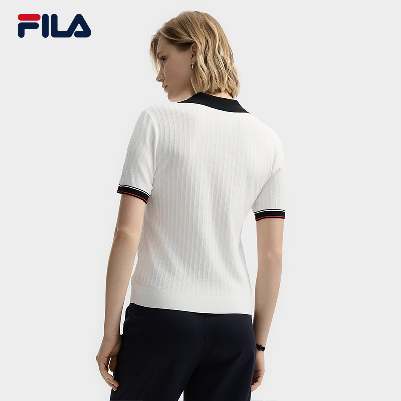 FILA CORE LIFESTYLE WHITE EVERYDAY ELEGANCE Women Knit Sweater