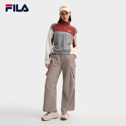FILA CORE LIFESTYLE FILA ORIGINALE Women Long Sleeve Top (Ash/white)