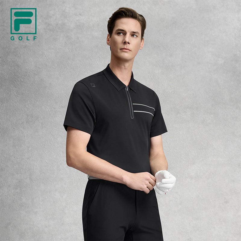 FILA MEN'S GOLF Knitted Short Sleeve Polo Shirt