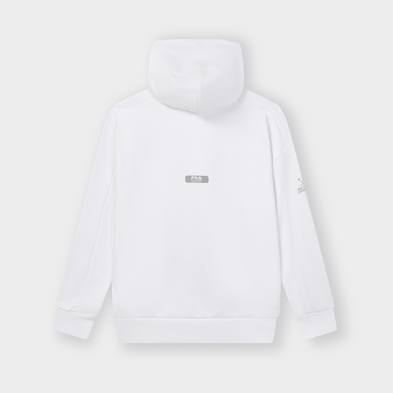 FILA CORE Men's MAGIC STICK WHITE LINE ORIGINALE Hoodie in White
