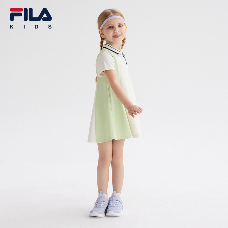 FILA KIDS WHITE LINE Girl's Dress in Ash – FILA SG