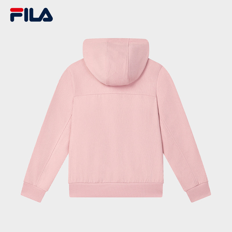 FILA CORE LIFESTYLE WHITE ORTISEI Women Hooded Jacket (Pink)