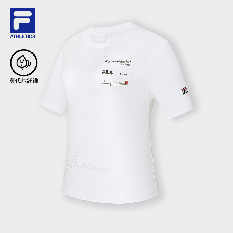 FILA CORE ATHLETICS TENNIS Women Short Sleeve T-shirt (Navy / White)