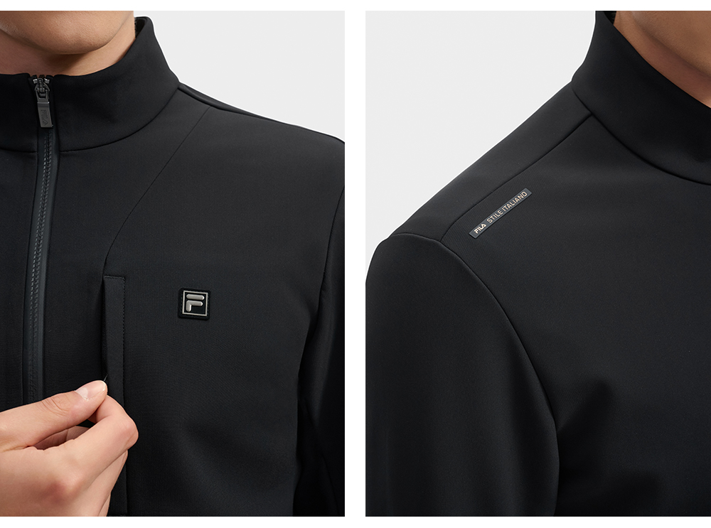 FILA CORE LIFESTYLE WHITE LINE GRENOBLE Men Jacket (Black)