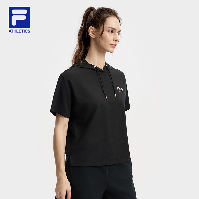 FILA CORE ATHLETICS FILA-FIT WOMEN Women Short Sleeve T-shirt (Black / Violet)