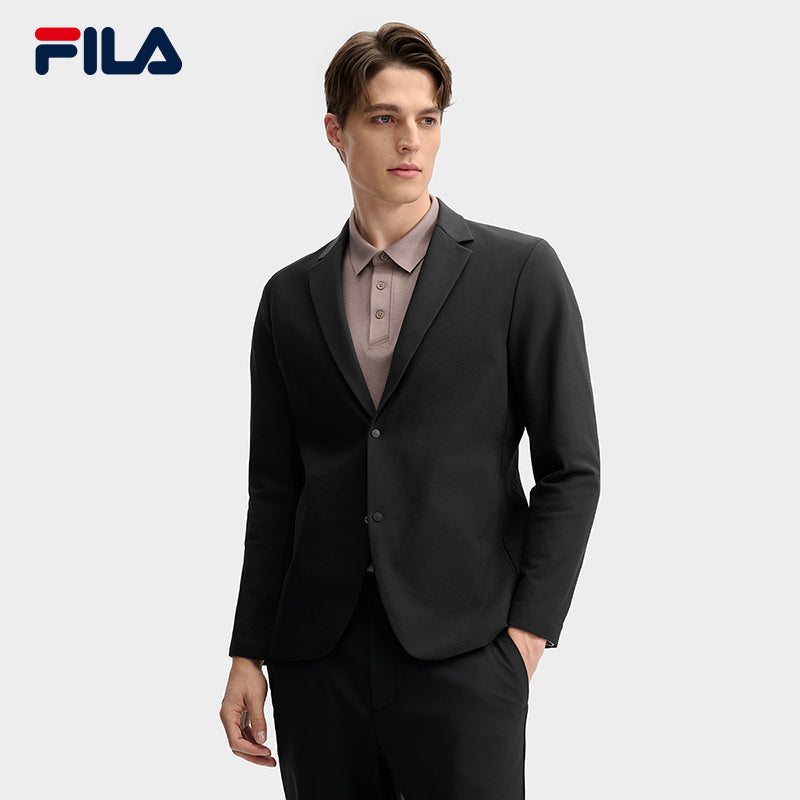 FILA CORE LIFESTYLE BLUE QUADRILATERO AESTHETICS Men Causual Suit (Black)