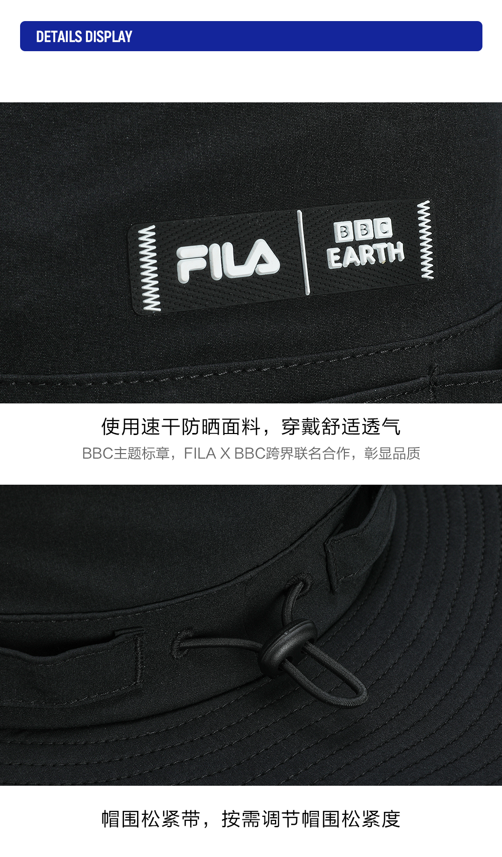 FILA CORE ATHLETICS Men Bucket hat (Black)
