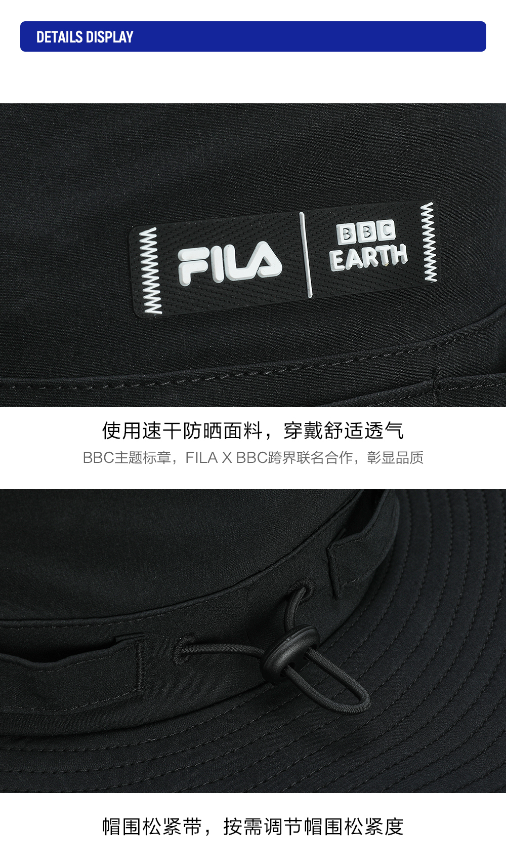 FILA CORE ATHLETICS Men Bucket hat (Black)