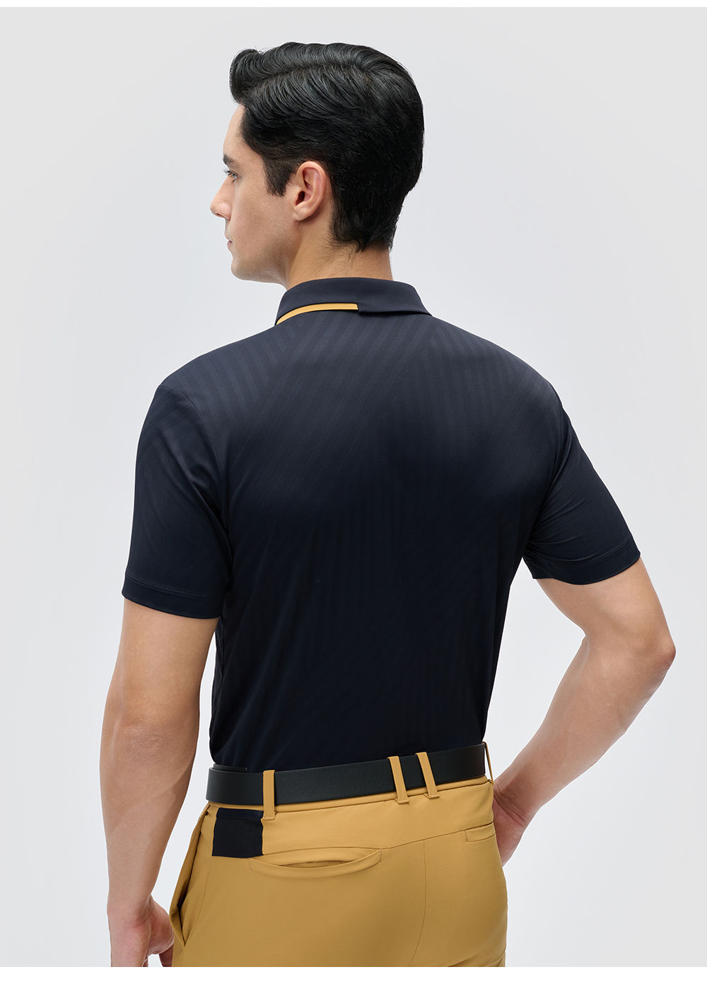 FILA CORE ATHLETICS GOLF Men Short Sleeve Polo (Brown / Navy)