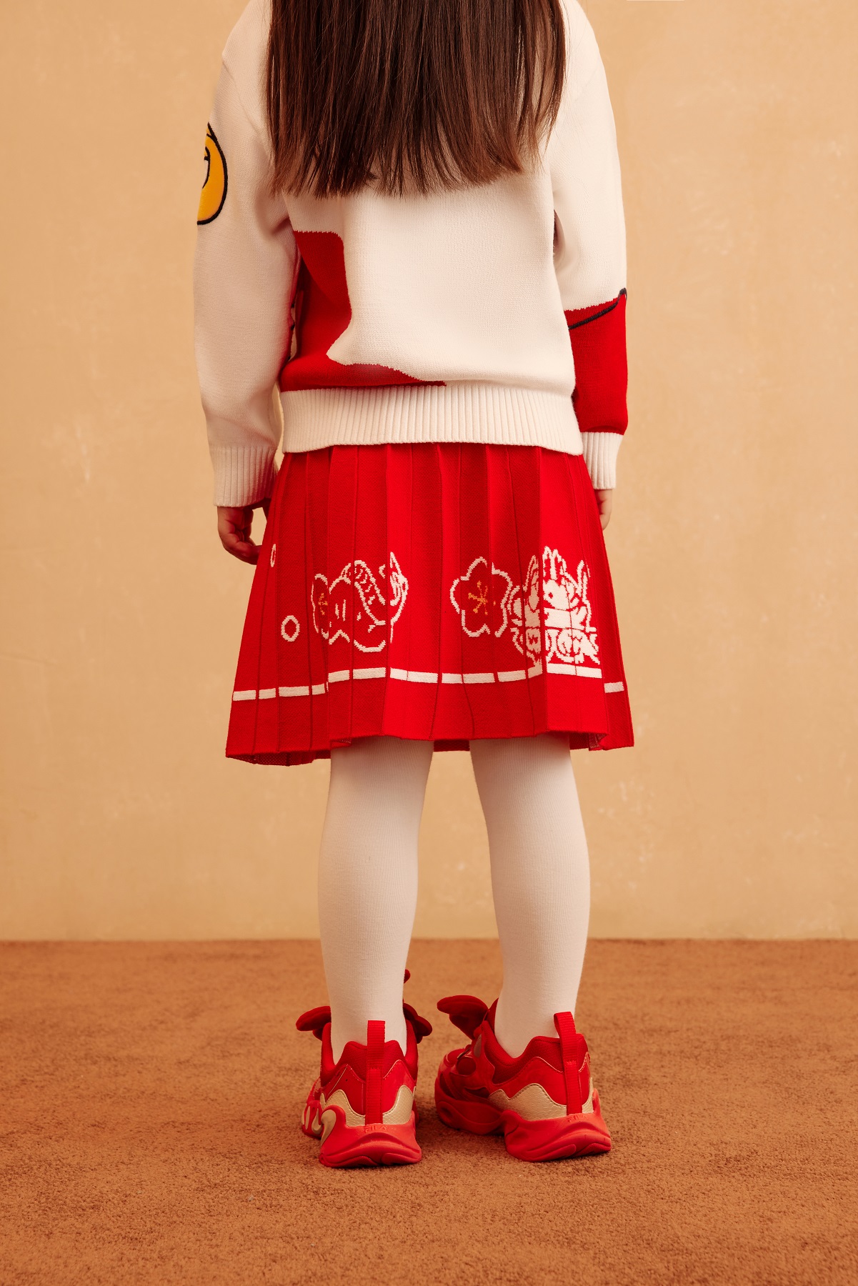 [ CNY Collection ] FILA KIDS ORIGINALE Chinese New Year Girl's Skirt in Red