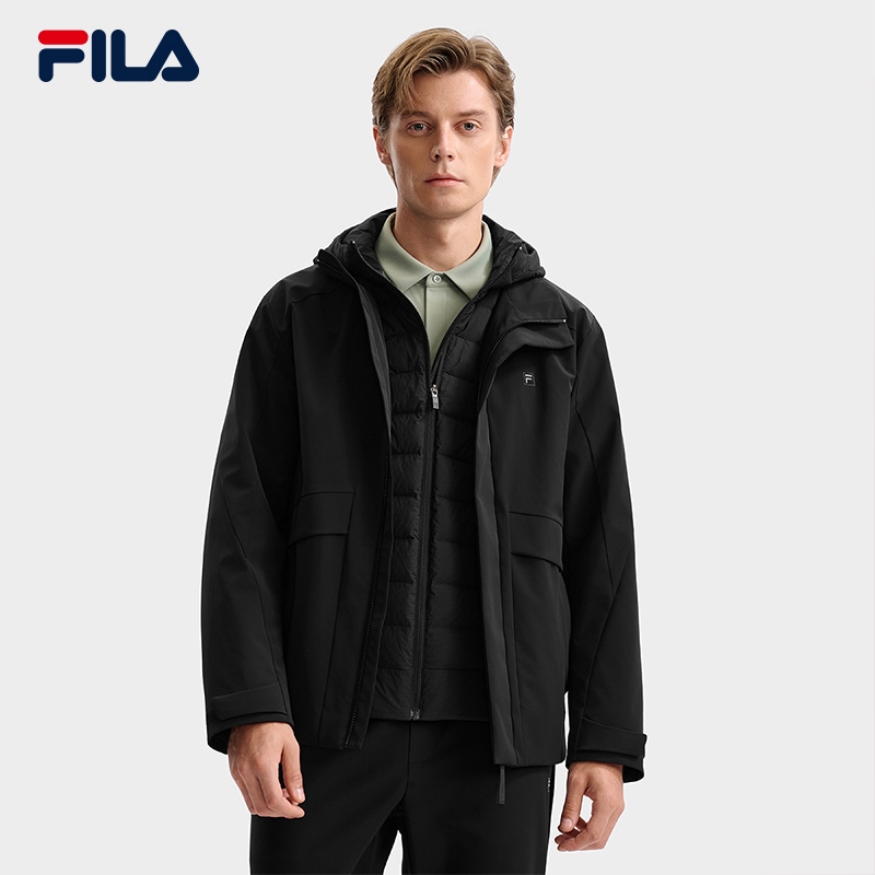 FILA CORE LIFESTYLE WHITE Men 2-piece Down Jacket