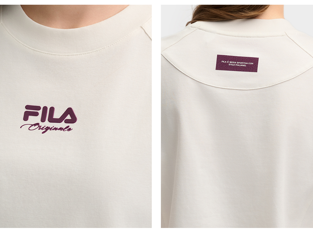 FILA CORE LIFESTYLE ORIGINALE VANGUARD EXPLORATION Women Short Sleeves T-Shirt (Black / White)
