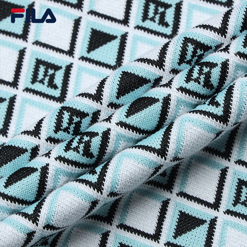 FILA CORE WHITE LINE EMERALD Women's Knit Pants in Full Print
