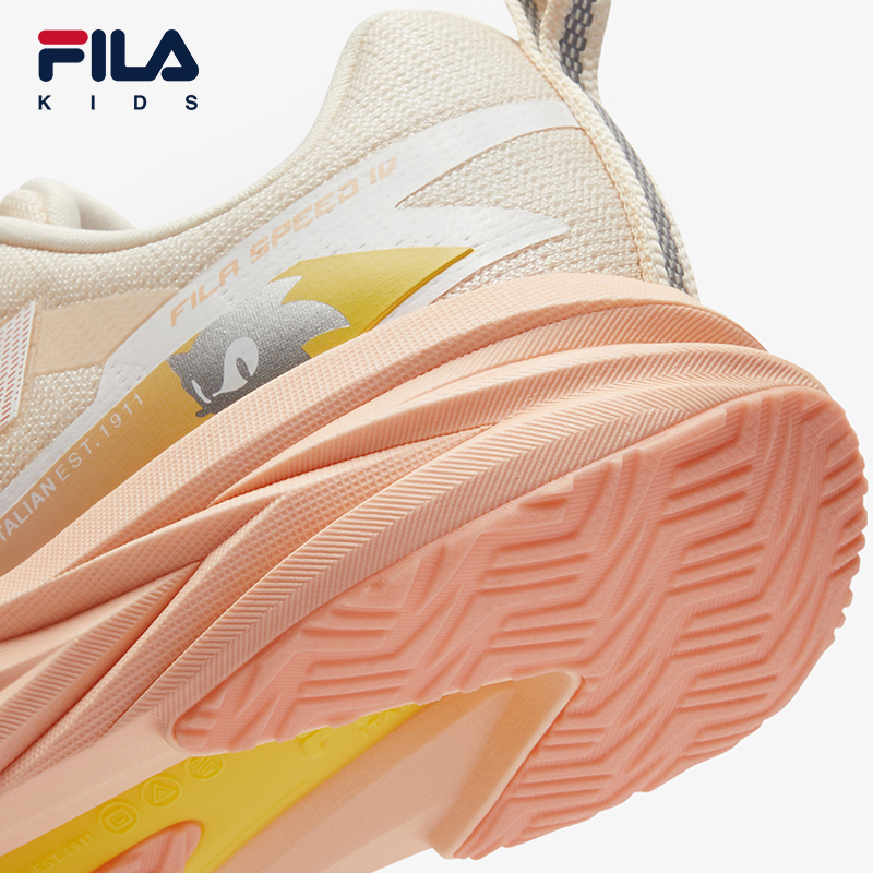 FILA KIDS SPEED 4 PERFORMANCE Girls Running Shoe (Purple/Yellow)