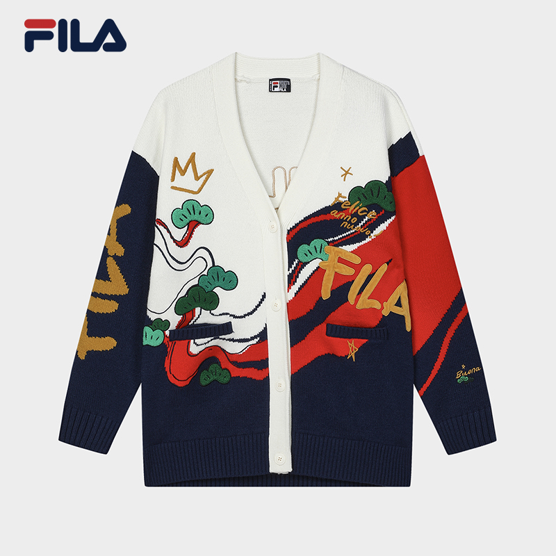 FILA CORE WHITE LINE ORIGINALE Women's Cardigan in White