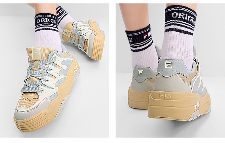 FILA CORE FASHION ROSETTA Women Sneakers (Pearl Blue / Brown Grey)
