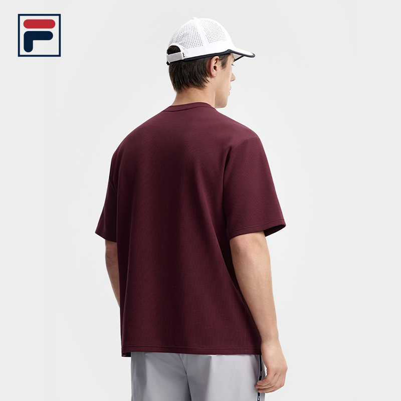 FILA ATHLETICS Men Knitted Short Sleeve Top