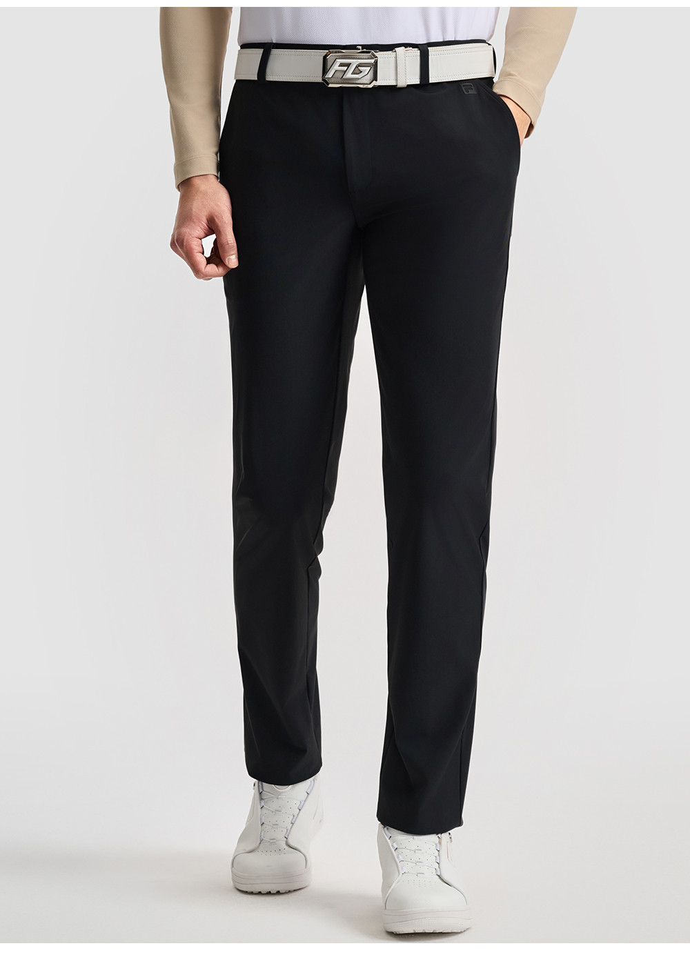 FILA CORE ATHLETICS GOLF STATELY FLORAL Men Knit Pants (Black)