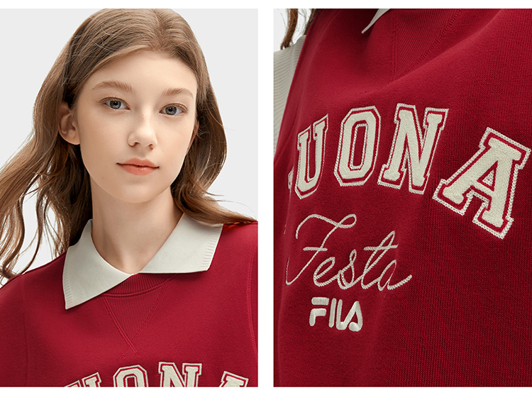 FILA CORE WHITE LINE ORIGINALE Women's Pullover Sweater in Pink