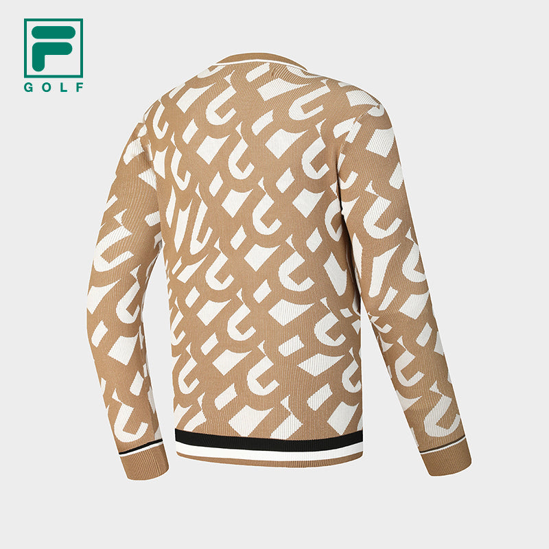 FILA CORE ATHLETICS GOLF BTB LUXURY CLASISSANCE Men Knit Sweater (Beige)