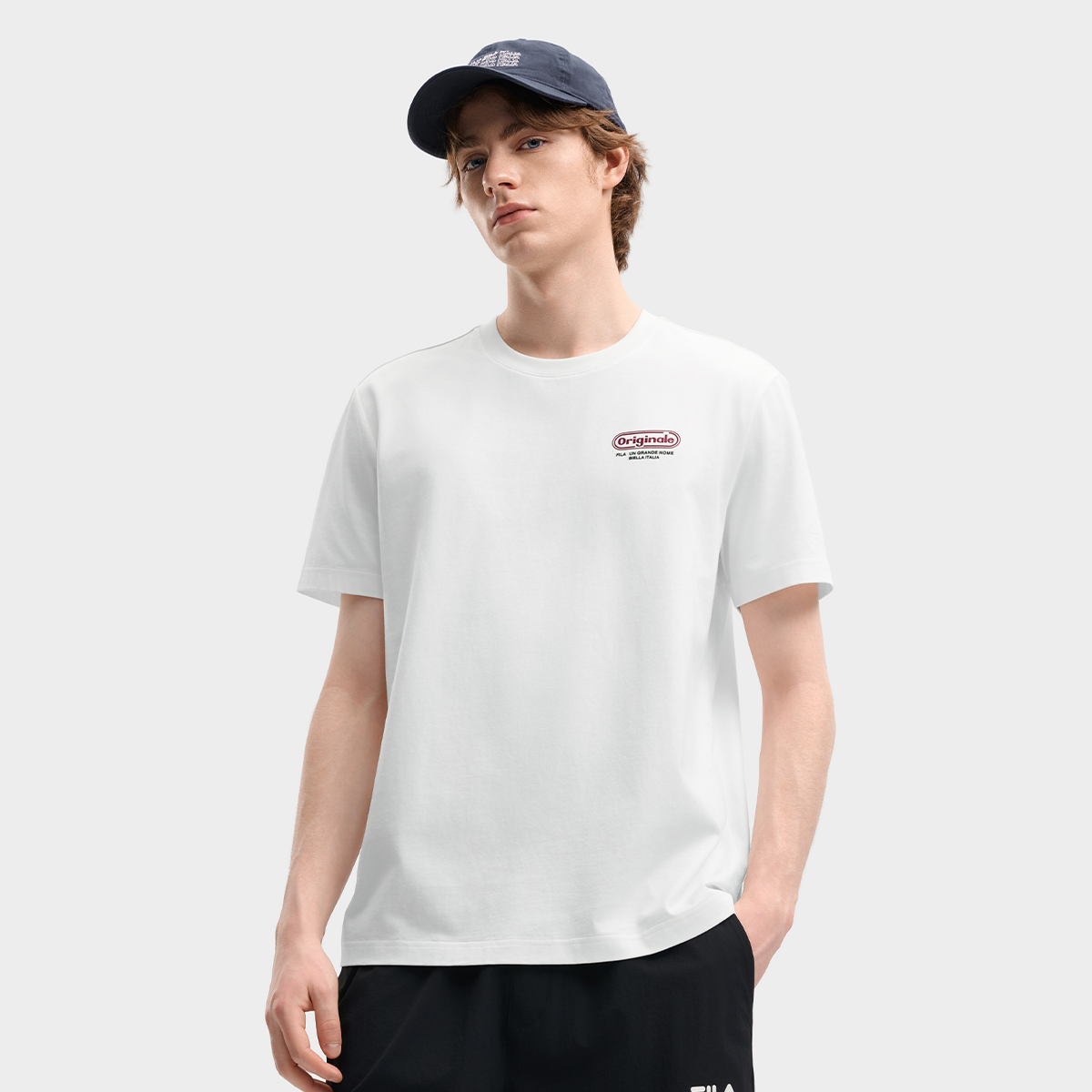 FILA Men Knitted Short Sleeve Top