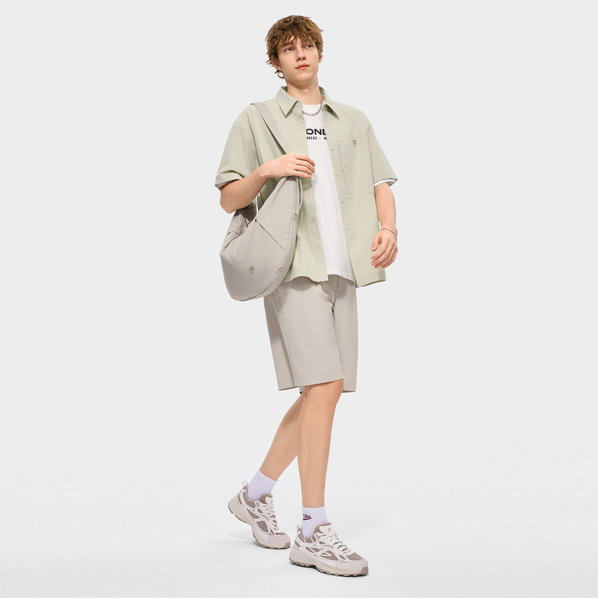 FILA FUSION INLINE Men Woven Top