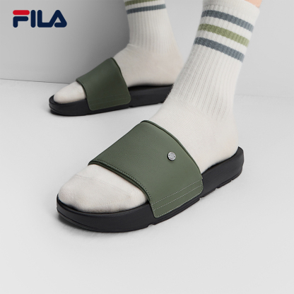 FILA CORE FASHION DRIFTER 2 MEN Men Slippers (Black / Green / White)
