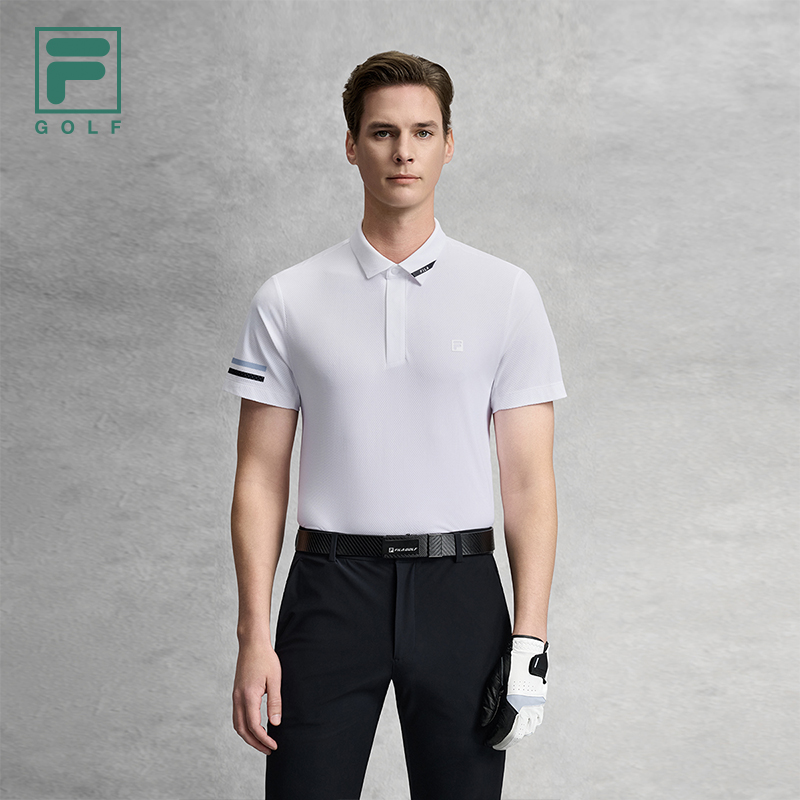 FILA MEN'S GOLF Knitted Short Sleeve Polo Shirt