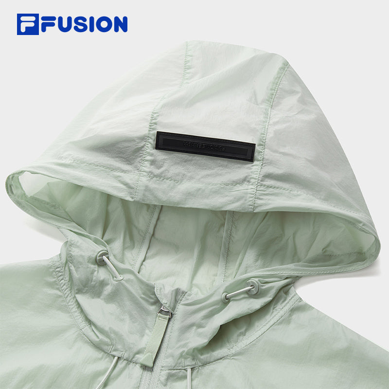 FILA FUSION INLINE FUSION LIFE FUSIONEER IVORY OASIS Women Woven Jacket (Light Green)