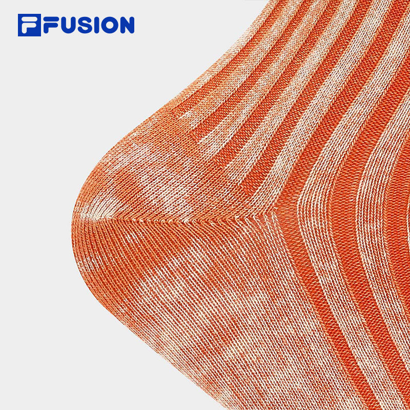 FILA FUSION INLINE Unisex Mid-Length Socks in Orange