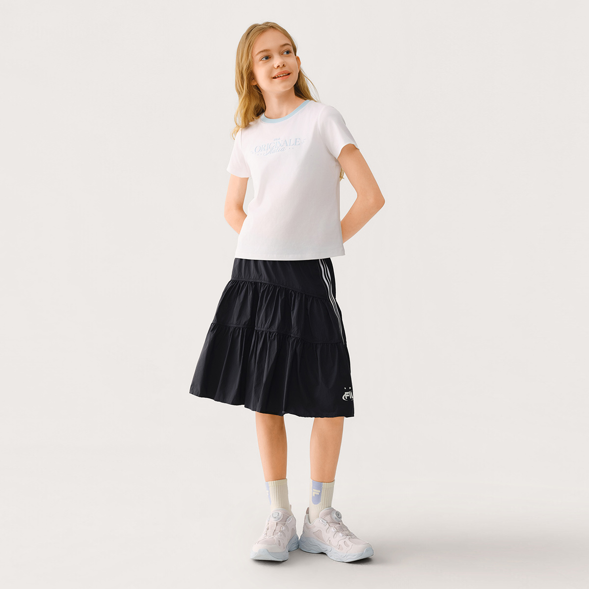 FILA KIDS ORIGINALE Girls Short Sleeves T-Shirt