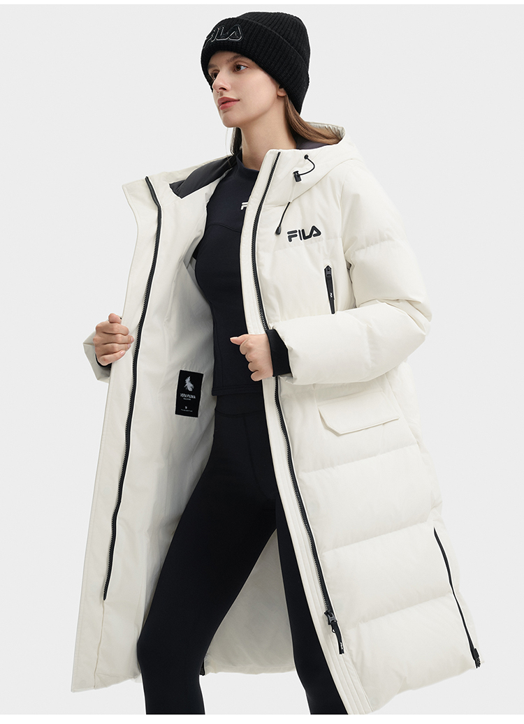 FILA CORE LIFESTYLE FILA ORIGINALE WINTER TENNIS CLUB Women Down Jacket (Black / Pink / White)