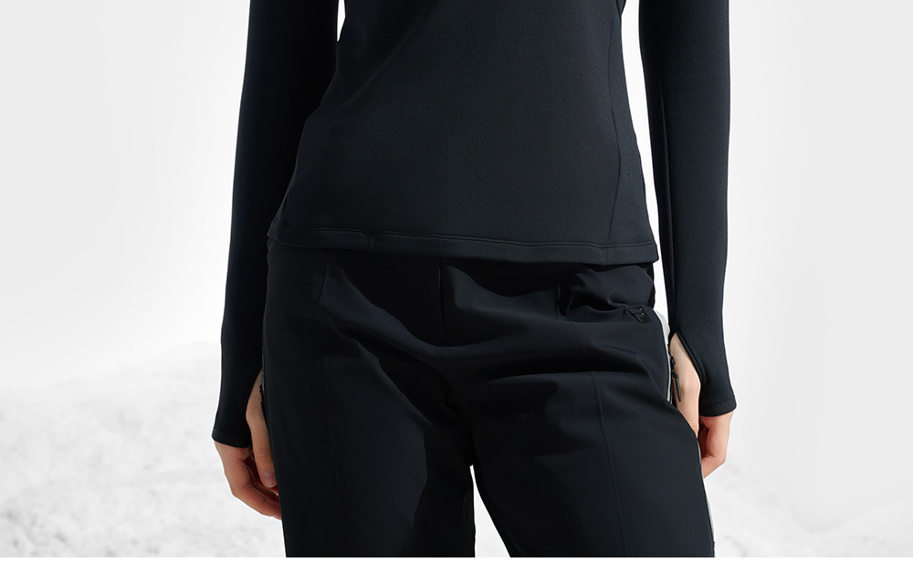 FILA CORE ATHLETICS SKI FILA X JAMES JEAN Women Long Sleeve Top (Black / White)