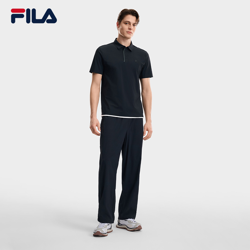 FILA Men Knitted Short Sleeve Polo Shirt