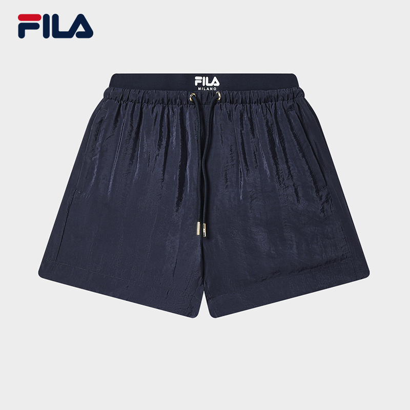 FILA CORE LIFESTYLE MILANO ART OF BRERA Women Woven Shorts (Blue / Light Blue)