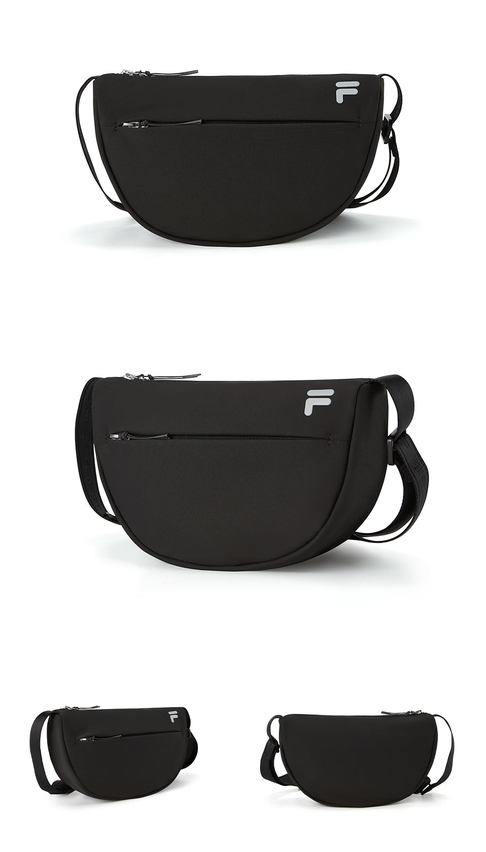 【FILA】 Basic Pocket Medium Crossbody Bag /追跡付 Japanese magazine gift FILA Crossbody bag with zipper