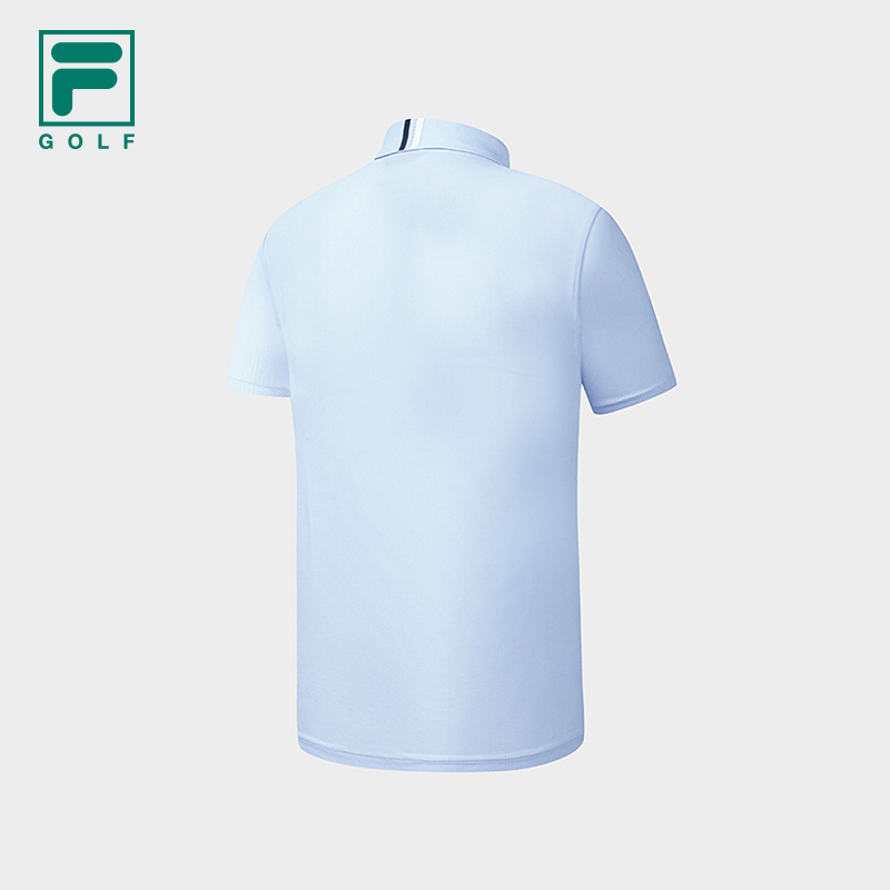FILA ATHLETICS Men Knitted Short Sleeve Polo Shirt