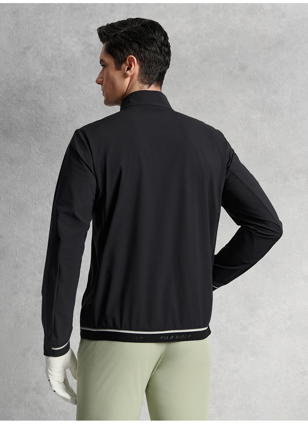 FILA CORE ATHLETICS GOLF ELITE GOLF CLUB Men Woven Top (Black)