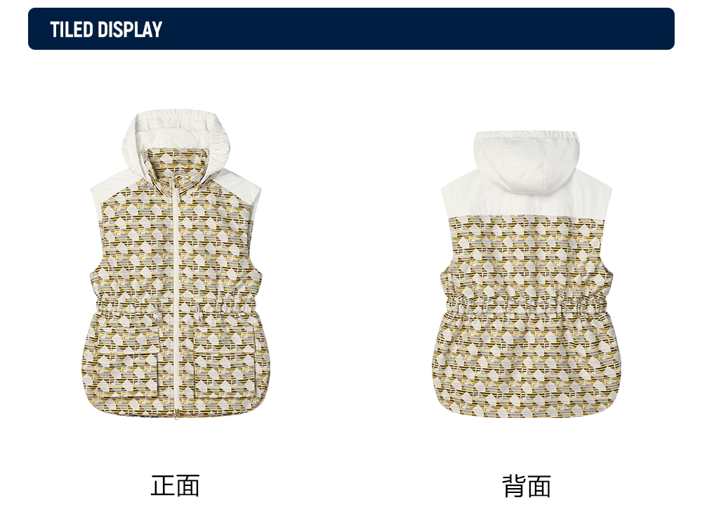 FILA CORE LIFESTYLE FILA EMERALD CHEVAL BLANC COURCHEVEL Women Cotton Vest (Full Print)