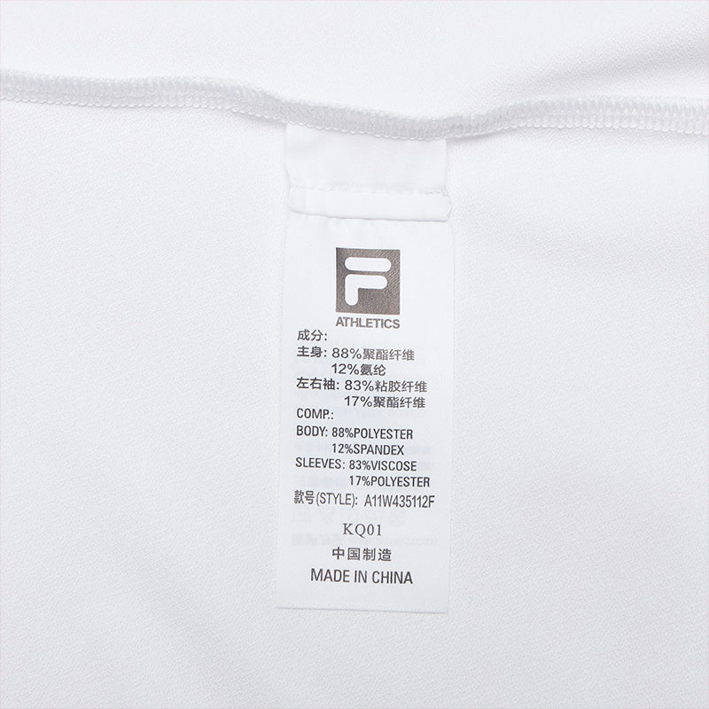 FILA CORE ATHLETICS GOLF (DP WORLD TOUR) Women Short Sleeve Polo (White)