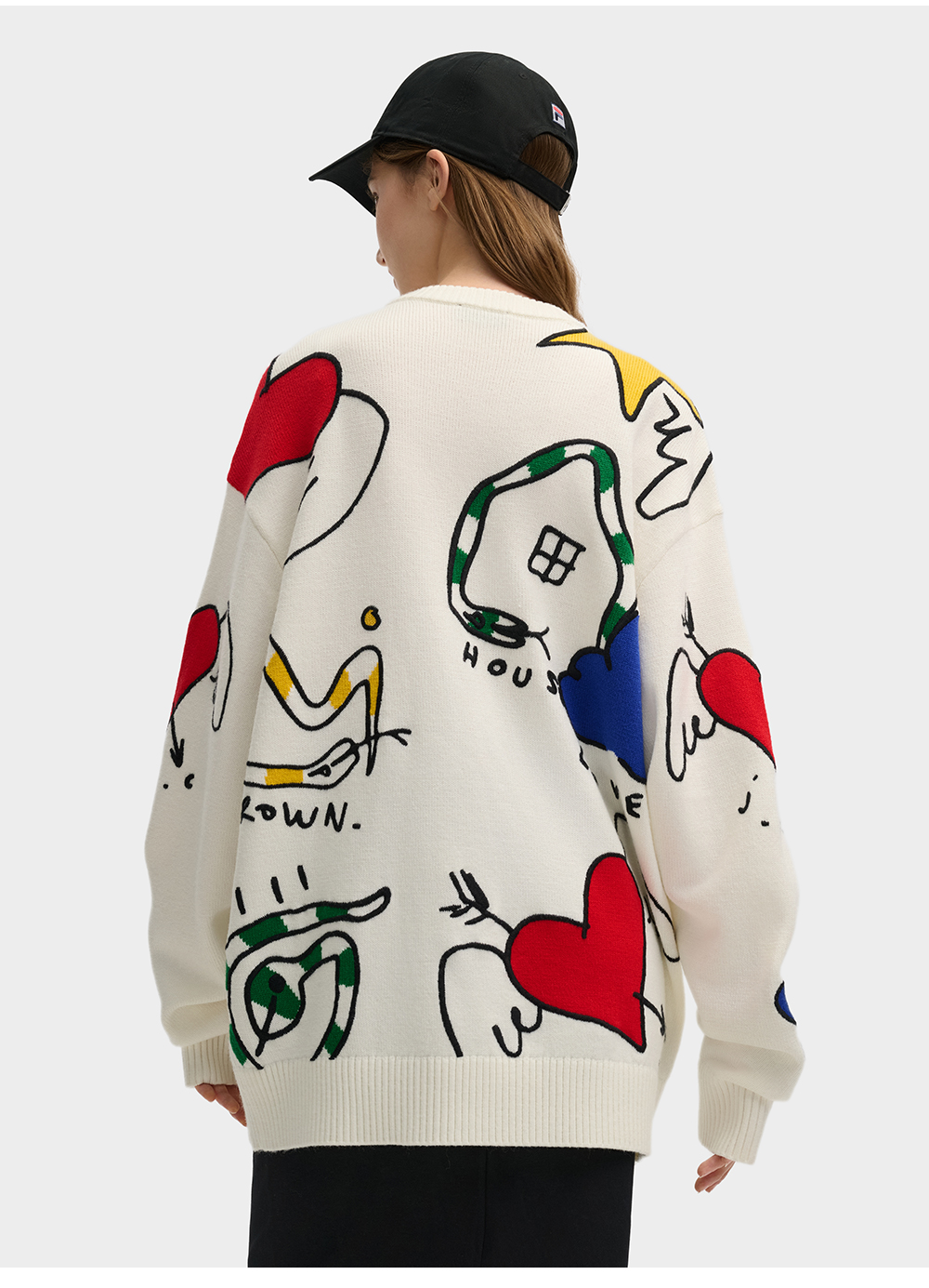 FILA CORE LIFESTYLE ORIGINALE FILA SOPHEY Women Knit Sweater (White)