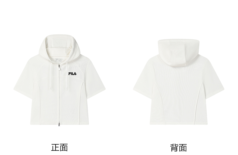 FILA CORE LIFESTYLE ORIGINALE SUMMER QUEST Women Knitted Short Sleeve Top (Black / White)