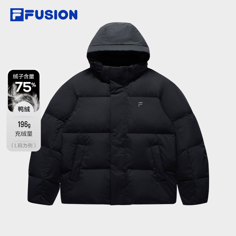 FILA FUSION ジャケット ブルゾン ダウン FILA FUSION Down Jackets Men Pitch Black XL - POIZON