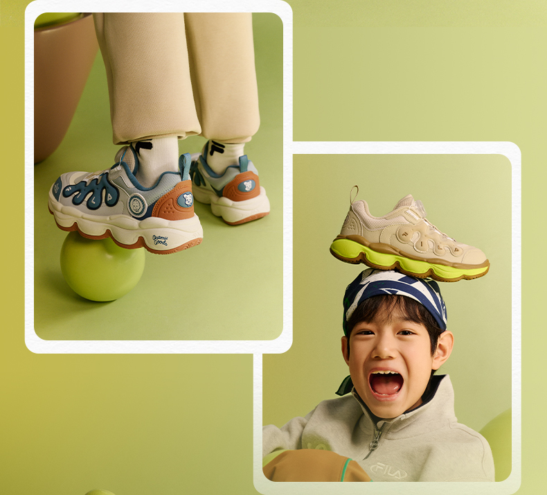 FILA Kids Heritage PEASE SOUTH BOA Basketball shoes for boys and girls