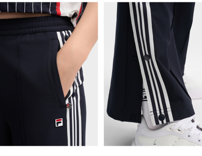 FILA CORE LIFESTYLE ORIGINALE FRENCH TENNIS CLUB Women Woven Pants (Navy)