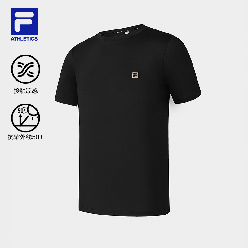 FILA CORE ATHLETICS FITNESS MEN Men Short Sleeve T-shirt (Black)